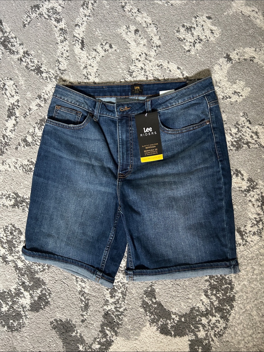 Lee Riders Medium Blue Denim Jean Shorts